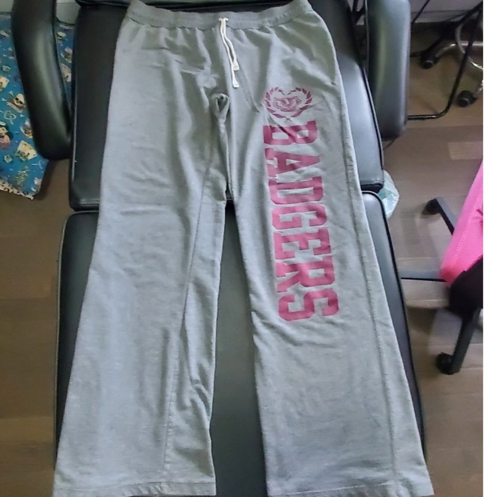 Women's Badgers Wide Leg Sweatpants